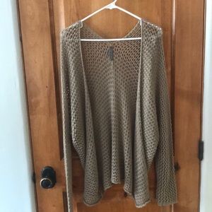 Brown knit cardigan